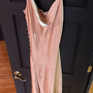 Lush Gold Silk Dress